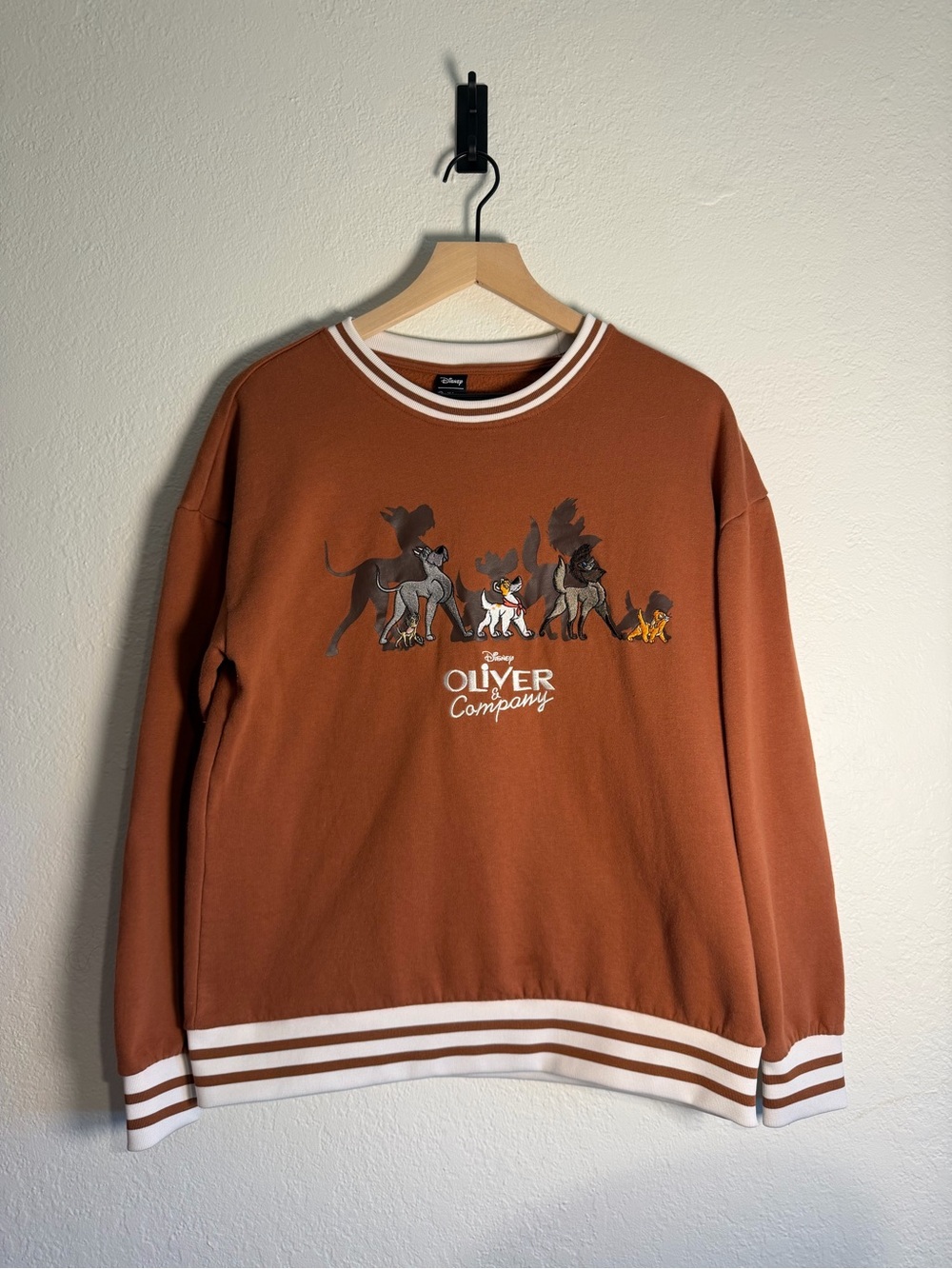 Her Universe Disney Oliver & Company Brown Varsity Sweatshirt S